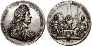 Francja, medal pamiątkowy - XIX-wieczna odbitka medalu z roku, 1705