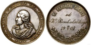 Poland, baptismal medal, 1907, Warsaw