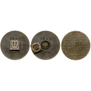 Polska, 200 lat Mennicy Warszawskiej (medal dwuczęściowy), 1966, Warszawa