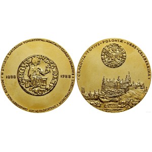 Polska, 100 lat Krakowskiego Towarzystwa Numizmatycznego, 1988, Warszawa