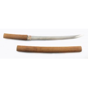 Wakizashi - krótki miecz japoński, w pochwie