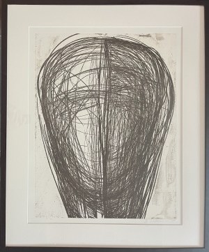 Magdalena Abakanowicz ( 1930 - 2017 ), Head from the Katharsis portfolio, 1985