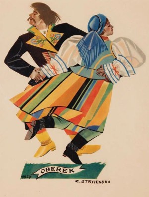 Zofia Stryjeńska ( 1891 - 1976), Oberek, 1927