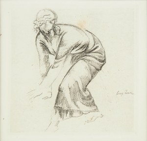 Eugene Zak (1884 - 1926 ), Leaning woman, From La porte Lourde, Paris 1929.