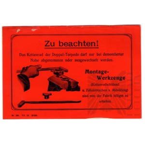 Niemcy - Broszura Informacyjna Przekładni Piastowej do Roweru Doppel-Torpedo