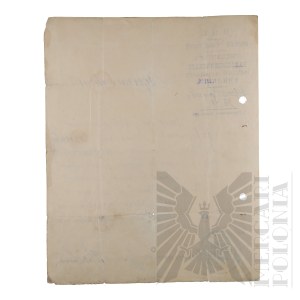 Soviet Russia (RFSR) - Certificate of the Inspector of the Radoshkovichi Higher School Issued to Vladimir Downar, Radoshkovichi.