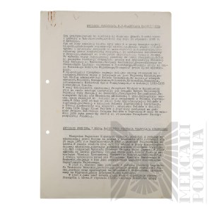A typescript of the Curriculum Vitae of the President of the Republic of Poland. Władysław Raczkiewicz?