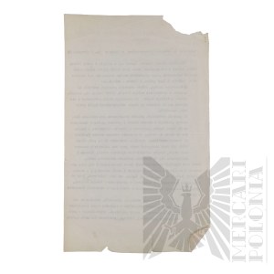 III RP - Document Resolution of Demand to the Polish Circle in Sambor