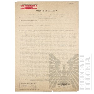 III RP - Special Opinion in Connection with Termination of Service Issued to Col. Slawomir Cupryszak.