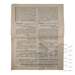 Cesarstwo Niemieckie - Ulotka Biuletyn Przetwórstwa Przemysłu Gliniastego (Tonindustrie-Beitung), 1909 r.