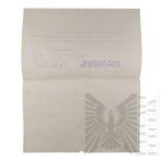 Niemcy Fragment Korespondencji Tynk Naturalny Demisch (Demisch-Naturputz) Wapiennictwo Dolnośląskie Otto Demisch (Niederschleisische Kalkwerk Otto Demisch)