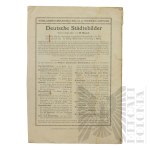 Niemcy - Broszura Reklamowa Wydawnictwa Księgarni J.J. Webera, Pojedynczy Budynek Mieszkalny Epoki Nowożytnej (Verlagsbuchhandlung Von J. J. Weber, Einzelwohnhaus der Neuzeit), Lipsk (Lepizig)