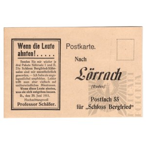 Niemcy - Pocztówka - Poczta na Lörrach (Postkarte nach Lörrach)