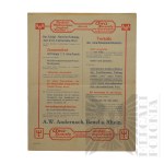 Niemcy- Ulotka Reklamowa Materiały Budowlane A.W. Andernach Beuel Nad Renem (Beuel a. Rhein)