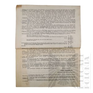 Niemcy- Ulotka Reklamowa Wapiennictwo Dolnośląskie Ludwigsdorf Goerlitz Otto Demisch (Niederschlesische Kalkwerke Ludwigsdorf b. Goerlitz Otto Demisch)