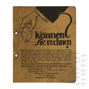 Germany- Advertising Flyer for Aberle Fuellmappen Office Folders (