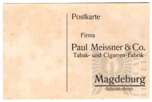 Germany - Postcard Order Blank for Paul Meissner & Co Tobacco and Cigar Factory (