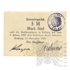Weimar Republic - Substitute Money - Ersatzgeld. 5 Marks.
