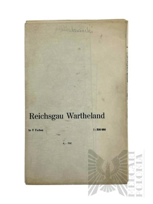 Third Reich - Map of the Wartheland Scale 1:300000