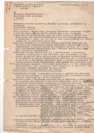 Third Reich/PRC Evacuation Certificate No. 005420 And Letter to the Citizen Chairman of the National Council in Lowicz
