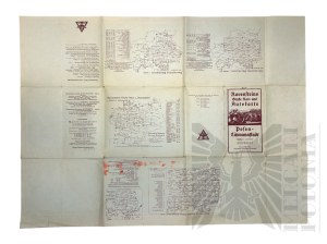 Third Reich - Automobile Map Posen-Litzmannstadt (Posen Lodz) on a scale of 1:300000.