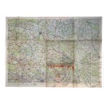 Third Reich - Automobile Map Posen-Litzmannstadt (Posen Lodz) on a scale of 1:300000.