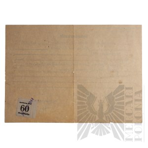 Third Reich - Birth Certificate of Alexander Fortuna. Niesułków (Łódź) Zgierski