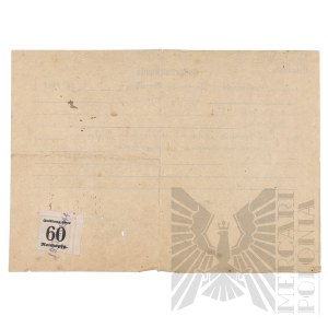 Third Reich - Birth certificate of Ignacy Fortuna. Niesułków.(Łódź) Zgierski