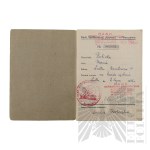 PRL - Książeczka Wkładkowa Banku Spółdzielczego “SPOŁEM” w Warszawie z 1946 r.