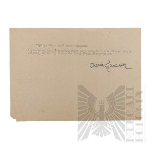 People's Republic of Poland - Letters from Maria Janasek to the State Pension Institution regarding pensions (Brig. Gen. Jerzy Ferek-Bleszynski)