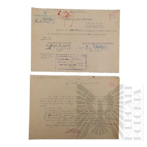 PRL - Pismo Ministerstwa Obrony Narodowej o Odmowie Przyznania Pensji Wdowiej Marii Janasek (gen. Jerzy Ferek-Błeszyński).