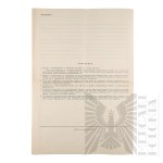 PRL - Kwestionariusz Paszportowy Włodzimierza Downara.
