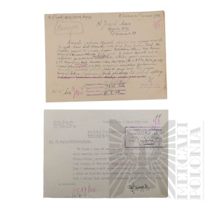 People's Republic of Poland - Letters from Maria Janasek to the State Retirement Agency regarding the pension (Brig. Gen. Jerzy Ferek-Bleszynski).