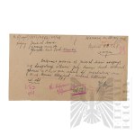 PRL - Pisma Marii Janasek do Państwowego Zakładu Emerytalnego w Sprawie Renty (gen. bryg. Jerzy Ferek-Błeszyński).