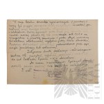 PRL - Pisma Marii Janasek do Państwowego Zakładu Emerytalnego w Sprawie Renty (gen. bryg. Jerzy Ferek-Błeszyński).