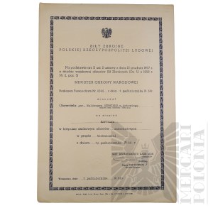 PRL - Promotion to the rank of Captain Waldemar Surwillo.