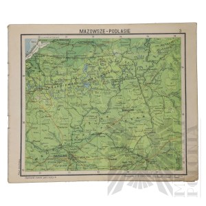 PRL - Atlas Polski Współczesnej Wydanie nr 5, E. Romer and J. Wąsowicz, Książnica - Atlas. Wrocław.