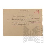 PRL - Pisma Marii Janasek do Państwowego Zakładu Emerytalnego w Sprawie Renty oraz Decyzja Odmowna (gen. bryg. Jerzy Ferek-Błeszyński).