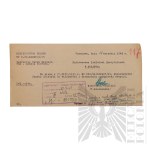 PRL - Pisma Marii Janasek do Państwowego Zakładu Emerytalnego w Sprawie Renty oraz Decyzja Odmowna (gen. bryg. Jerzy Ferek-Błeszyński).