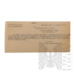 PRL - Pisma Marii Janasek do Państwowego Zakładu Emerytalnego w Sprawie Renty oraz Decyzja Odmowna (gen. bryg. Jerzy Ferek-Błeszyński).