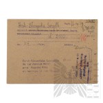 PRL - Pisma Marii Janasek do Państwowego Zakładu Emerytalnego w Sprawie Renty oraz Decyzja Odmowna (gen. bryg. Jerzy Ferek-Błeszyński).