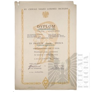 PRL - Diploma of Recognition from the Military Academy of Technology for Winning Second Place Among Engineering Groups in the Leading Training Group Competition in Science and Discipline for Slawomir Cupryszak, among others.
