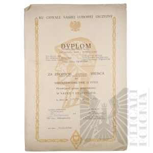 PRL - Diploma of Recognition from the Military Academy of Technology for Winning Second Place Among Engineering Groups in the Leading Training Group Competition in Science and Discipline for Slawomir Cupryszak, among others.