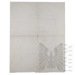 PSZnZ - Statement of Service and Certificate of Release from the Royal Air Force (RAF) Issued to Walerian Stolarczyk.