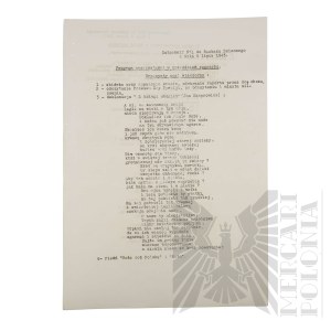 PSZnZ - 2nd Infantry Rifle Division Daily Order dated 8.07.1943 Transmitting the Daily Order of the Acting Commander-in-Chief dated 5.07.1943 Informing of the Death of Lieutenant General Władysław Sikorski.