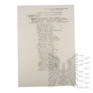 PSZnZ - 2nd Infantry Rifle Division Daily Order dated 8.07.1943 Transmitting the Daily Order of the Acting Commander-in-Chief dated 5.07.1943 Informing of the Death of Lieutenant General Władysław Sikorski.