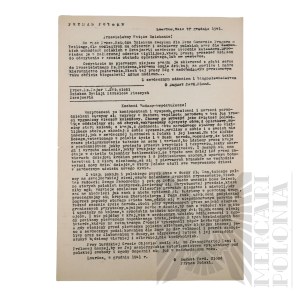 PSZnZ - Christmas wishes of the Primate of Poland August Cardinal Hlond for the 2nd Infantry Rifle Division. London 17.12.1941.