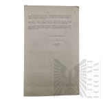 PSZnZ - Poufny Rozkaz z 31.03.1945r. Ministerstwa Obrony Narodowej dla Żołnierzy 2-giej Dywizji Strzelców Pieszych dot. Sytuacji Politycznej?
