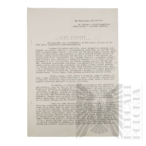 PSZnZ/Polish Army in the USSR- Open letter from Teresa Lipkowska dated 25.10.1941 to Stanislaw ,,Cat