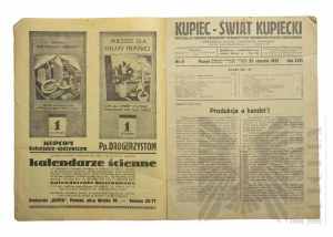 II RP- Gazeta Kupiec Świat Kupiecki Pisma Złączyone Poznań 1932